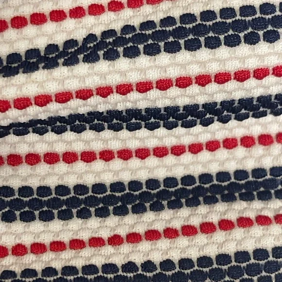 Xhilaration Navy, White & Red Striped swim suit - Picture 7 of 11